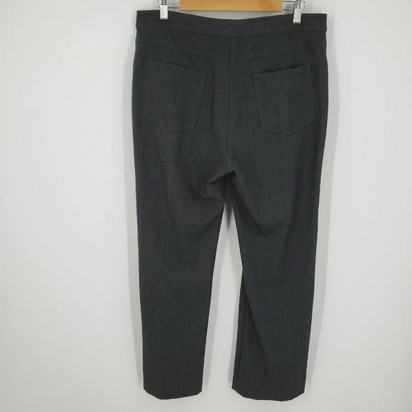 St. John Sport Women's Gray Zip Button Pants‎ Trousers with Stretch Size 12 - Picture 2 of 11